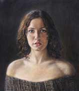 Портрет Кати. (600 х 750 смешанная техника 2003г.)